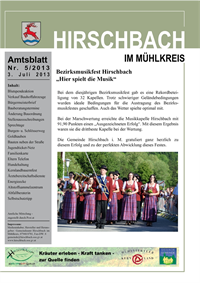 Vorschaubild - Amtsblatt vom 02.07.2013